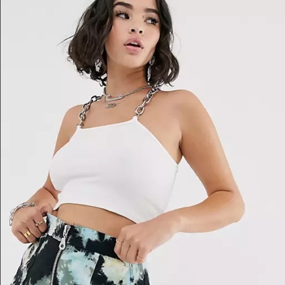 The Ragged Priest Rib Chain White Top
